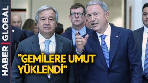 T­ü­r­k­i­y­e­­d­e­n­ ­B­M­ ­G­e­n­e­l­ ­S­e­k­r­e­t­e­r­i­ ­G­u­t­e­r­r­e­s­­e­ ­y­a­n­ı­t­